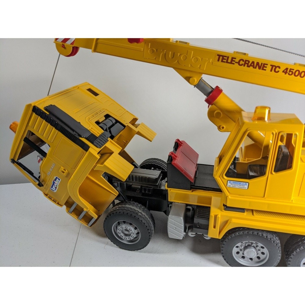 Bruder MAN TGA 41.440 Tele-Crane TC-4500 Construction Toy Truck Germany - Picture 8 of 11